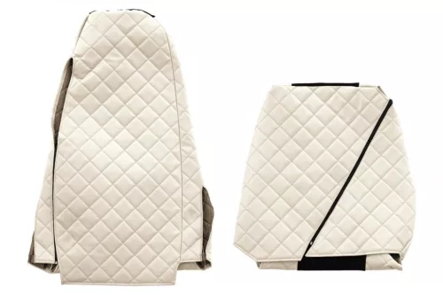 Set husă de protecție pentru scaun Scania R/G/P/R din piele (bej)