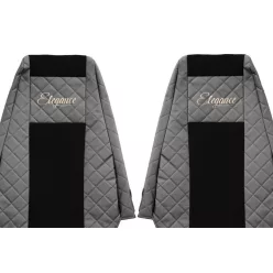 RENAULT PREMIUM II set huse scaune din piele (gri)