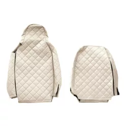 Set husă de scaune din piele Scania R/S/G/P Nextgen (bej)