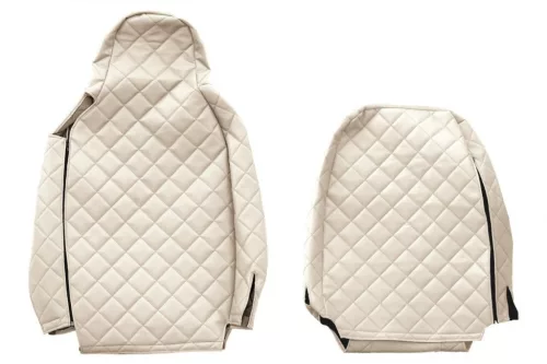 Set husă de scaune din piele Scania R/S/G/P Nextgen (bej)