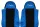 Set huse de scaun din piele pentru DAF XF96/105/CF/LF (albastru)