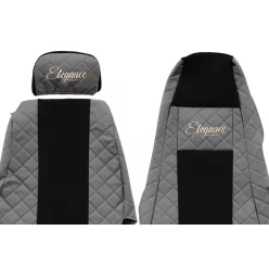 Set huse de scaun din piele Scania R/G/P (gri)