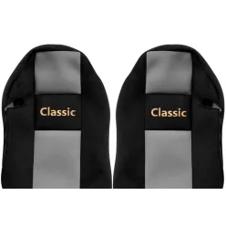   Set husă de scaun din pluș pentru Mb. Actros MP3 (negru/gri)