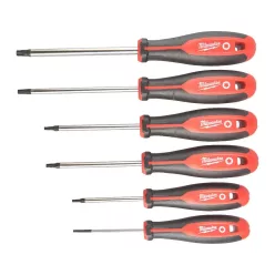   Set de șurubelnițe Milwaukee cu mâner cu 3 laturi TORX, 6 piese