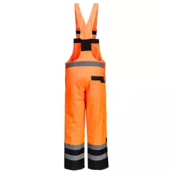   Salopetă cu pieptar de înaltă vizibilitate, căptușită, XXL (galbenă)