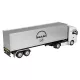 Cap tractor MAN TGX 1:32 cu remorcă - alb/gri