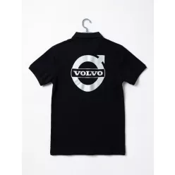 Tricou polo cu guler Volvo „S” negru