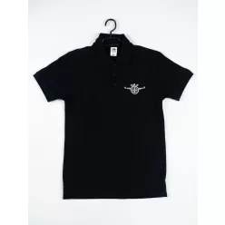 Tricou polo cu guler Daf "S" negru