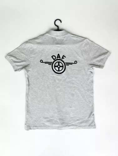 Tricou polo DAF M gri