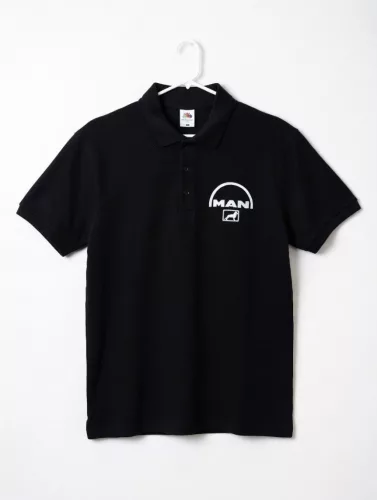 Tricou polo MAN „XXL” negru