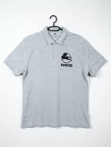 Tricou polo Iveco "XXXL" gri
