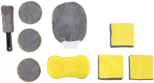 Set de curățare și îngrijire auto, 9 piese, DUNLOP