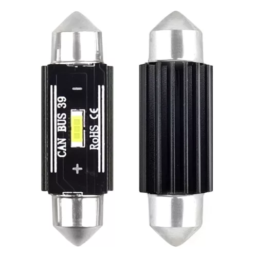 Bec LED sofită 12/24V ULTRABRIGHT, 2 buc. (39 mm), 12 SMD