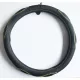 Husă volan din piele naturală SPORT BLACK GREEN 38 cm