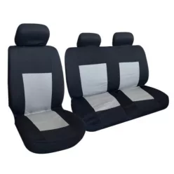   Husă scaune furgon 1+2 - spumă groasă de 5 mm - culoare negru-gri