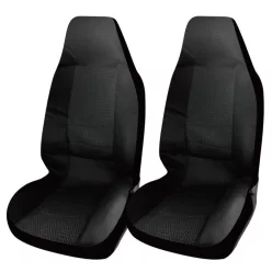 Set de 2 huse pentru scaune auto și de camion, model negru
