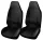 Set de 2 huse pentru scaune auto și de camion, model negru
