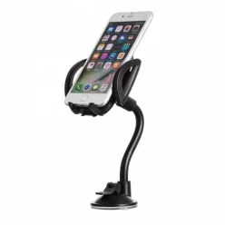   Suport universal pentru telefon auto pentru parbriz, cu braț lung flexibil