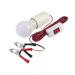Lampă LED 12V cu clemă crocodil