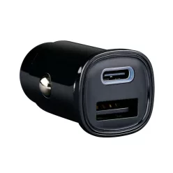 Încărcător auto pentru priză de brichetă 12-24V USB A+C