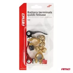   Set borne pentru acumulator cu conector rapid și cheie de fixare