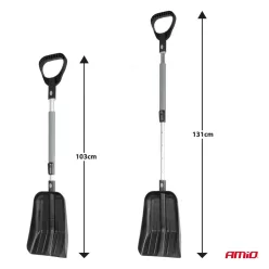 Lopată de zăpadă telescopică 103-131 cm