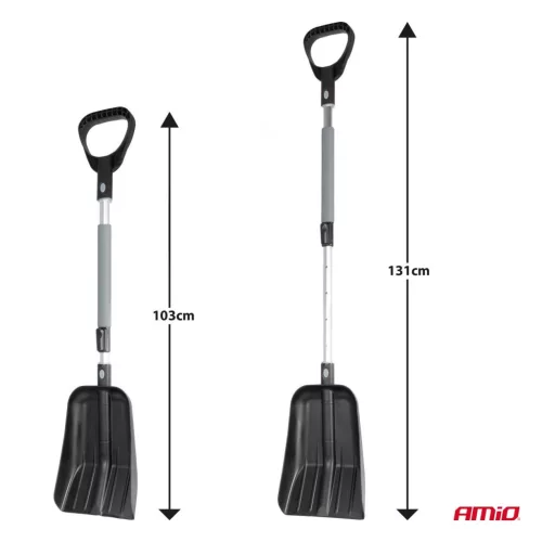 Lopată de zăpadă telescopică 103-131 cm