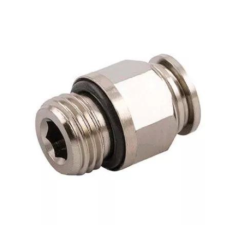 Racord rapid metalic filetat pentru furtun de frână pneumatică M10x6 mm