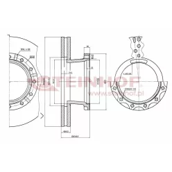 Disc de frână Iveco 432 mm