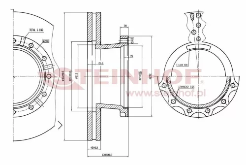 Disc de frână Iveco 432 mm