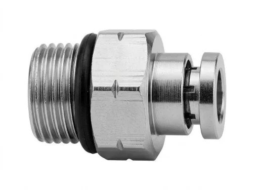 Racord rapid metalic filetat pentru furtun de frână pneumatică M12x6mm