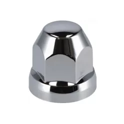 Capac piuliță roată din plastic argintiu 33 mm