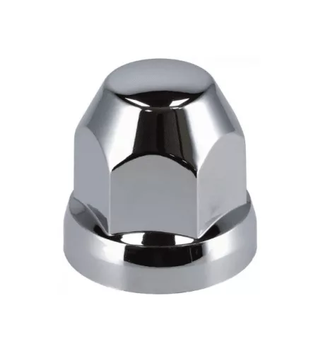 Capac piuliță roată din plastic argintiu 33 mm