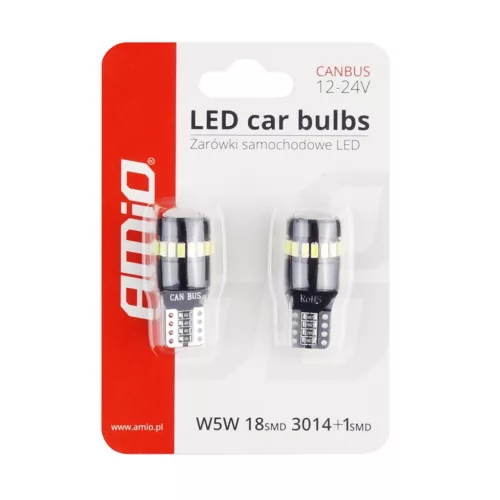 Bec LED alb 12/24V Canbus T10 W5W