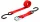Chingă de ancorare 350 kg galvanizată, cu cataramă de strângere și cârlig S, 8 m, roșie