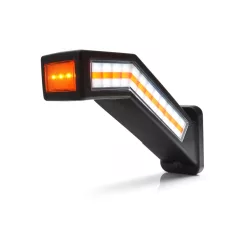   LAMPA GABARIT CU LED 12/24V 45' 5 FUNCTII CU SEMNALIZARE DINAMICA DREAPTA