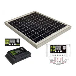 SET INCARCATOR SOLAR CU REGULATOR 12/24V 30W