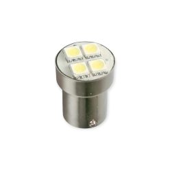 Bec LED BA15S 24V (4smd-roșu) 2pcs