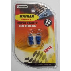 Bec LEd 12V/T10 1 LED 2pcs albastru