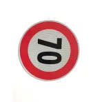 Autocolant limitator de viteză