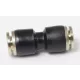 Conector drept din plastic 6mm (cu capăt metalic)