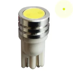 Bec LED T10 12/24V (1smd galben extra luminos) 2pcs