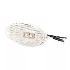 Indicator de poziție oval cu LED alb (W65)