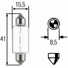 Incandescent soffit 24V/15W