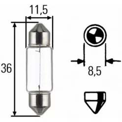 Bec 12V 5W soffit