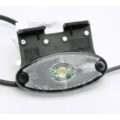 LED Flatpoint II cu suport indicator de poziție alb