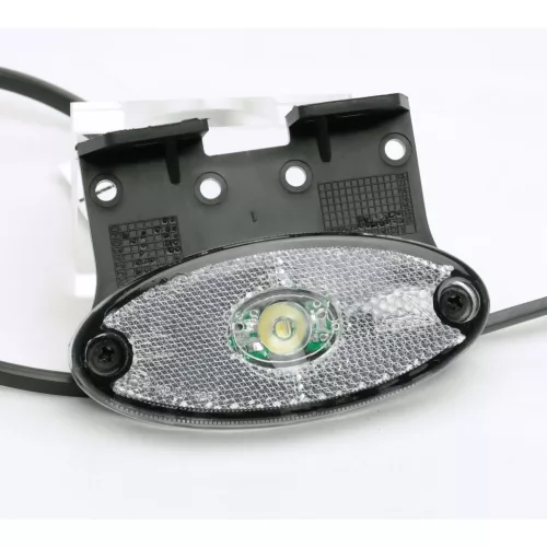 LED Flatpoint II cu suport indicator de poziție alb