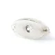 LED alb oval indicator de lățime 12/24V