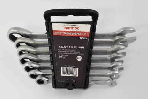 Set furcă stea cu clichet 8-18mm (7 piese)