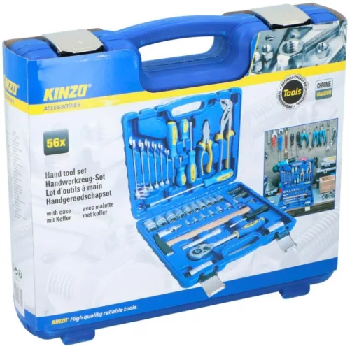 Set de unelte de mână în valiză cu 56 de piese